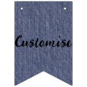 Denim Bunting Banner Flags (Derde vlag)