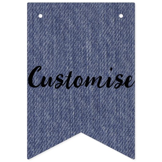 Denim Bunting Banner Flags  (Derde vlag)
