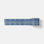 Denim Chevron 3" brede satijnen lint, 2 Yard spoel Lint (Voorkant)