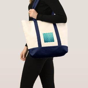 Denim Chevron van Shirley Taylor Canvas tas
