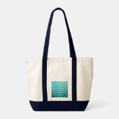 Denim Chevron van Shirley Taylor Canvas tas (Achterkant)