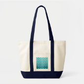 Denim Chevron van Shirley Taylor Canvas tas (Voorkant)