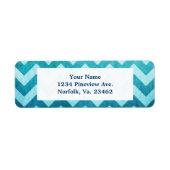 Denim Chevron van Shirley Taylor Etiket (Voorkant)