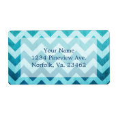 Denim Chevron van Shirley Taylor Etiket (Voorkant)