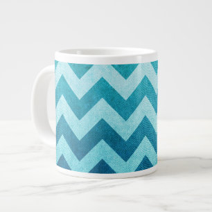 Denim Chevron van Shirley Taylor Grote Koffiekop