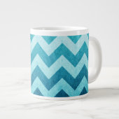 Denim Chevron van Shirley Taylor Grote Koffiekop (Voorkant rechts)