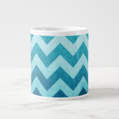 Denim Chevron van Shirley Taylor Grote Koffiekop (Voorkant)