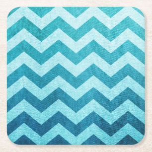 Denim Chevron van Shirley Taylor Kartonnen Onderzetters