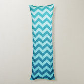 Denim Chevron van Shirley Taylor Lichaamskussen (Achterkant (Verticaal))