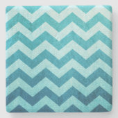 Denim Chevron van Shirley Taylor Stenen Onderzetter (Voorkant)