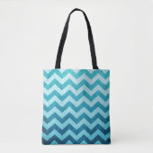 Denim Chevron van Shirley Taylor Tote Bag (Voorkant)