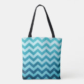 Denim Chevron van Shirley Taylor Tote Bag (Achterkant)