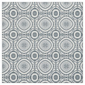 Denim Circular Geometric Tegel Pattern Stof (Swatch)