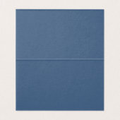 Denim Coquette Bow Blue Jean Baby Place Card Party Kaart (Binnenkant ongevouwen)