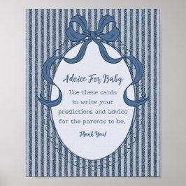 Denim Coquette Strikje Blauwe Spijkerbroek Advies  Poster