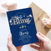 Denim Cowboylaarzen en Bling Feest Uitnodiging