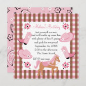 Denim Cowgirl Kaart (Voorkant / Achterkant)