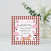 Denim Cowgirl Kaart (Staand voorkant)