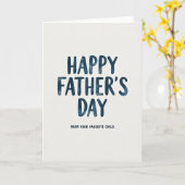 Denim Dads Dag Kaart (Gele Bloem)