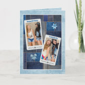 Denim-dagen met mijn beste vriendin blauwe spijker kaart (Voorkant)