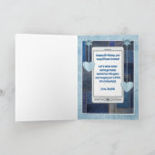 Denim-dagen met mijn beste vriendin blauwe spijker kaart (Binnen)