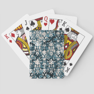 Denim Damask met een hoge densiteit Pokerkaarten