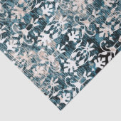 Denim Damask met een hoge densiteit Tissuepapier (Detail)