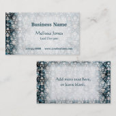 Denim Damask met een hoge densiteit Visitekaartje (Voorkant / Achterkant)