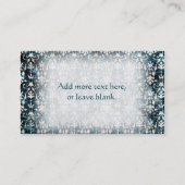 Denim Damask met een hoge densiteit Visitekaartje (Achterkant)
