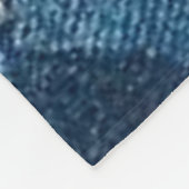 Denim-design personaliseren fleece deken (Hoek)