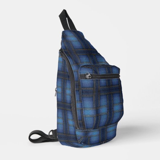 Denim Design Sling Bag (Linkerhoek)