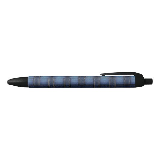 Denim Design Zwarte Inkt Pen (Bovenkant)