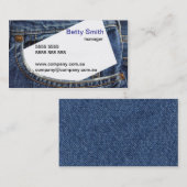 Denim Designed Visitekaartje (Voorkant / Achterkant)