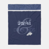Denim & diamanten fleece deken (Voorkant)