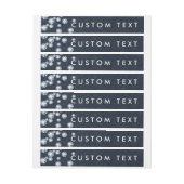 Denim & diamanten wikkelen rond uitnodigingslabels omwikkelbaar adreslabel (Vel)