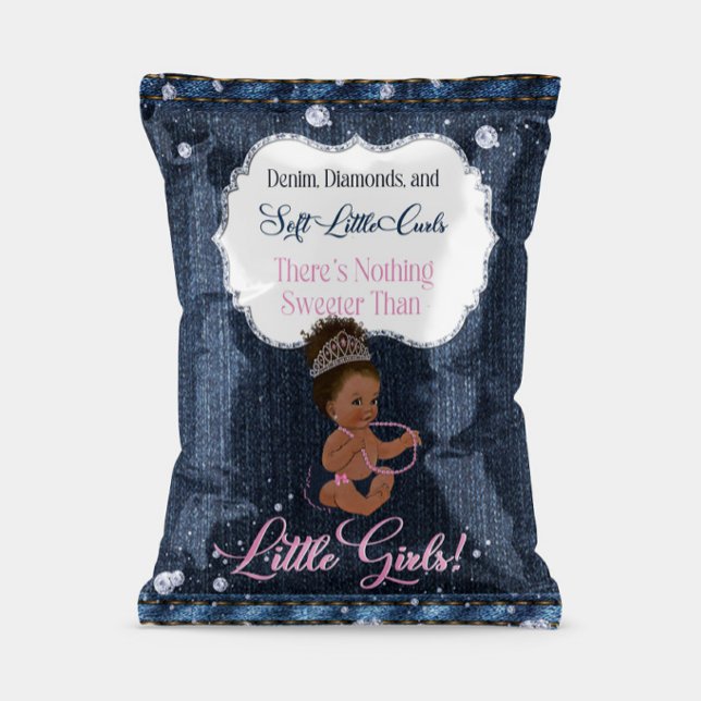 Denim, Diamanten & Zakverpakking voor chips van kl (Party Favor Chip Bag Wrap)