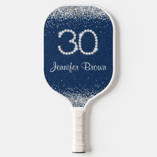 Denim & Diamond 30 years old Pickleball Paddle (Voorkant)
