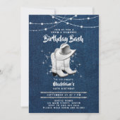 Denim Diamond Cowgirl Pet Laarzen Chic 50ste Verja Kaart (Voorkant)