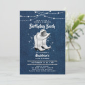 Denim Diamond Cowgirl Pet Laarzen Chic 50ste Verja Kaart (Staand voorkant)