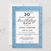 Denim Diamond Glitter Lijst Elke dag van de Ouderd Kaart (Voorkant)