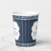 Denim Diamond verjaardagsfeestje papieren bekers (Rechts)