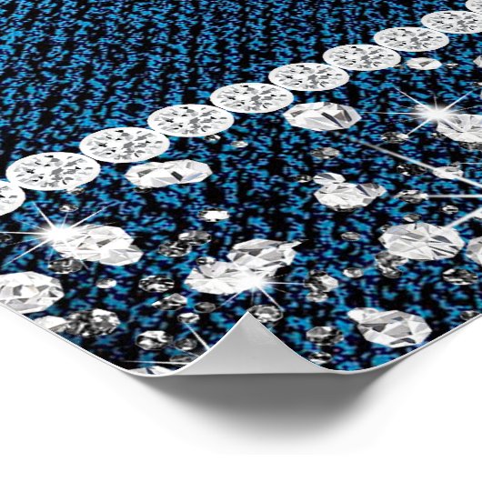 Denim Diamond Welkomstteken Poster (Hoek)