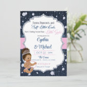 Denim & Diamonds Baby Shower Kaart (Staand voorkant)