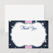 Denim & Diamonds  Bedankkaart (Voorkant / Achterkant)