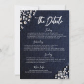 Denim Diamonds Blauw Wit Bachelorette Route Kaart (Achterkant)