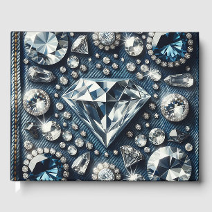 Denim & Diamonds Bling Edelsteen Glam Jewels Gastenboek