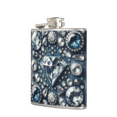 Denim & Diamonds Bling Edelsteen Glam Juwelen Heupfles (Links)