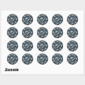 Denim & Diamonds Bling Edelsteen Glam Juwelen Ronde Sticker (Vel)