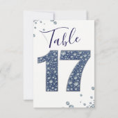 Denim & Diamonds Bling Schitterend Tafelnummer 17 (Achterkant)