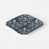 Denim & Diamonds Bling Sweet 16 Verjaardagsfeest Papieren Bordje (Gebogen)